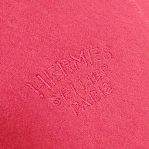 Authentic Hermes Scarf Oranges Cashmere100 mn585-112925 - Picture 9 of 10